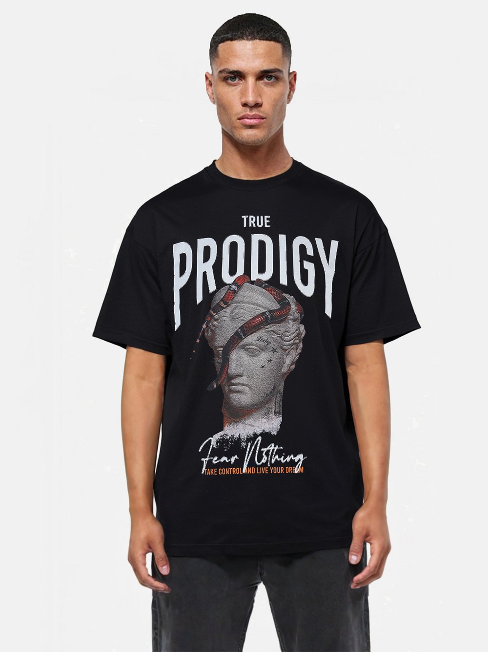 Trueprodigy T-Shirt  Herren Baumwolle schwarz, XL