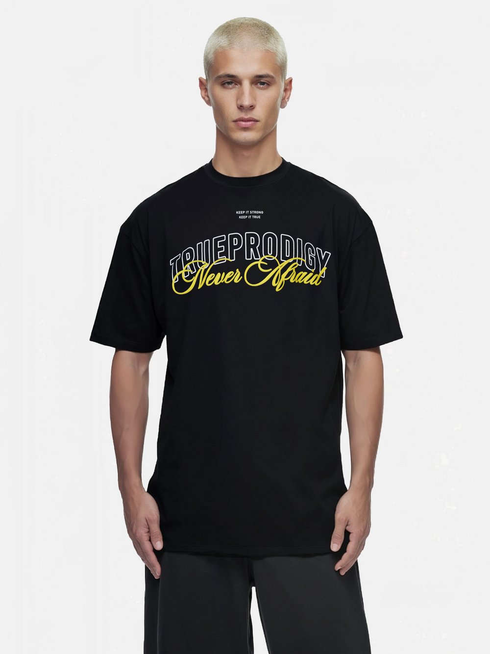 Trueprodigy T-Shirt  Herren Baumwolle schwarz, XXL