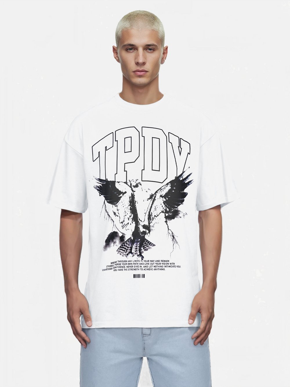 Trueprodigy T-Shirt  Herren Baumwolle weiß, L