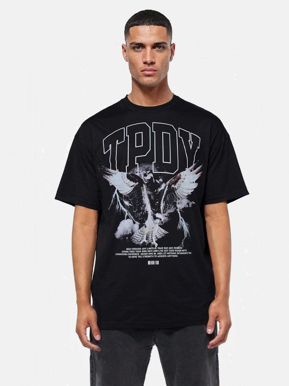 Trueprodigy T-Shirt  Herren Baumwolle schwarz, XL