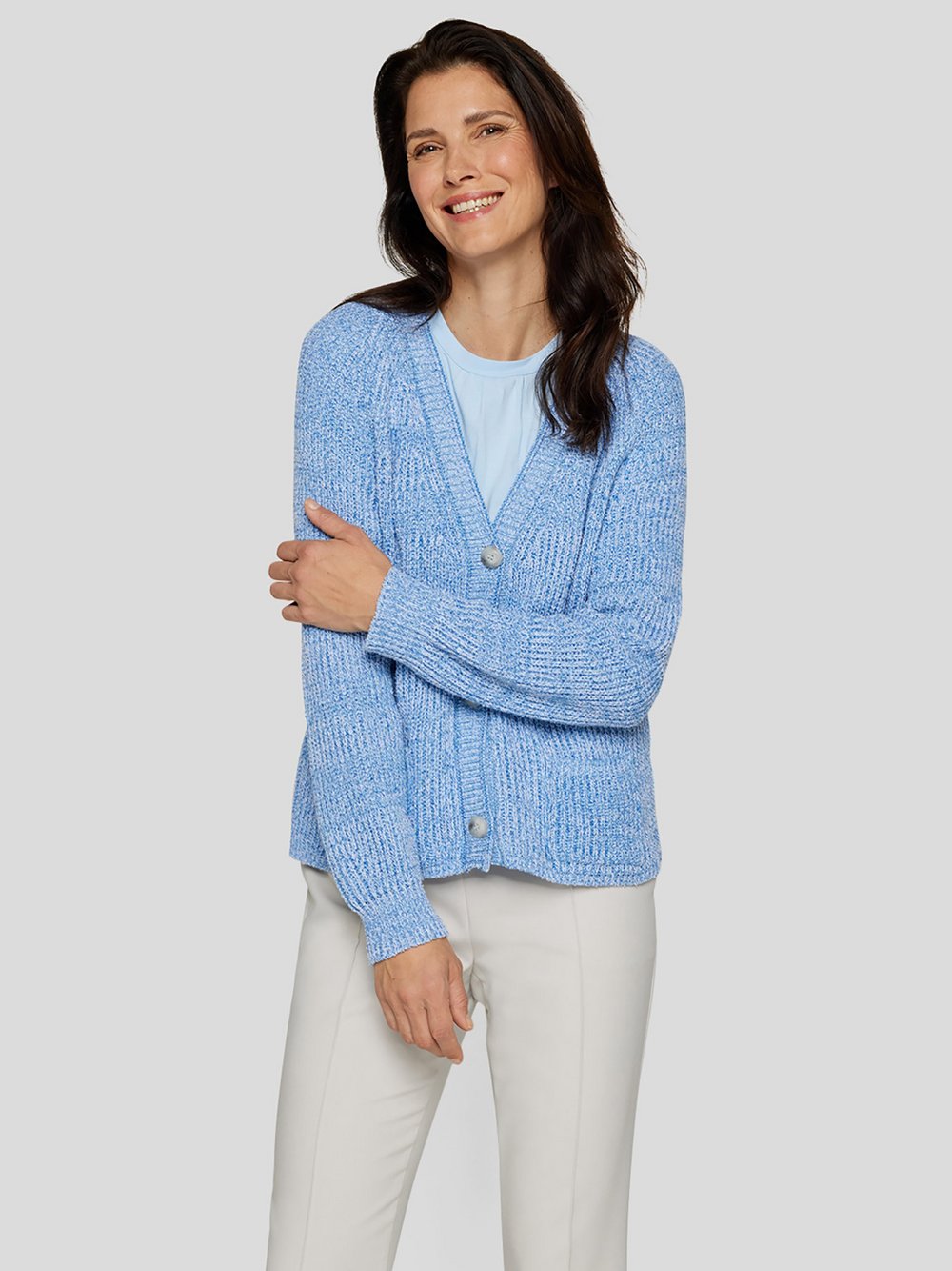 RABE Strickjacke Damen Baumwolle blau, 38