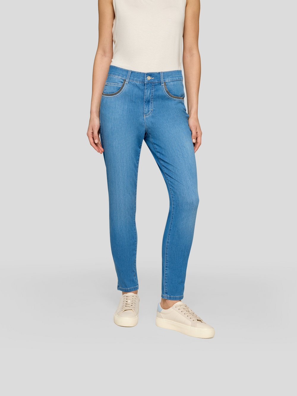 RABE Hose Damen Baumwolle blau, 42