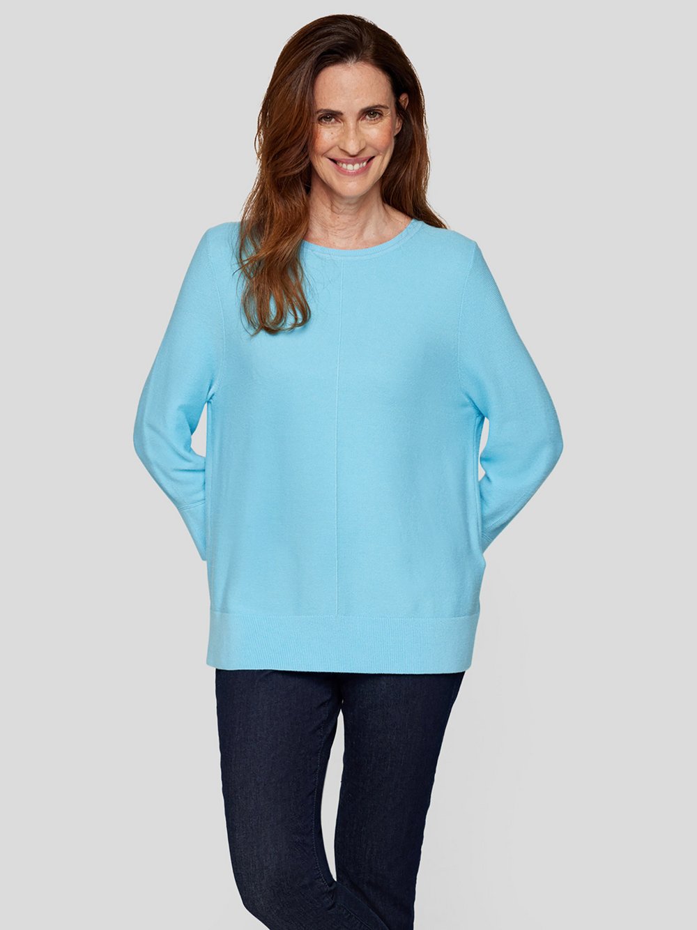 RABE Pullover Damen Viskose blau, 42