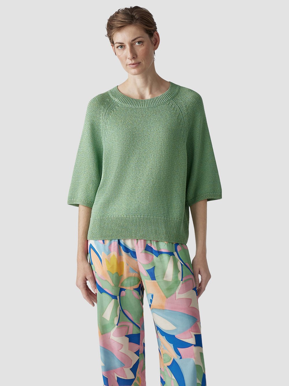 LCMT Pullover Damen Viskose grün, 36