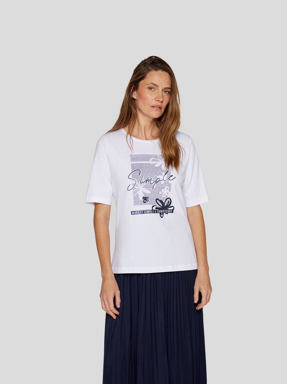 RABE T-Shirt Damen Baumwolle weiß, 48