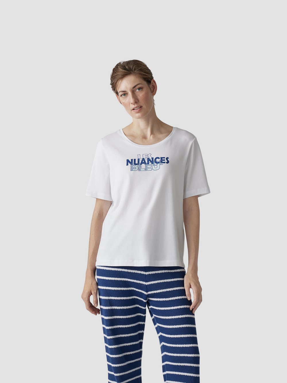 LCMT T-Shirt Damen Modal weiß, 42