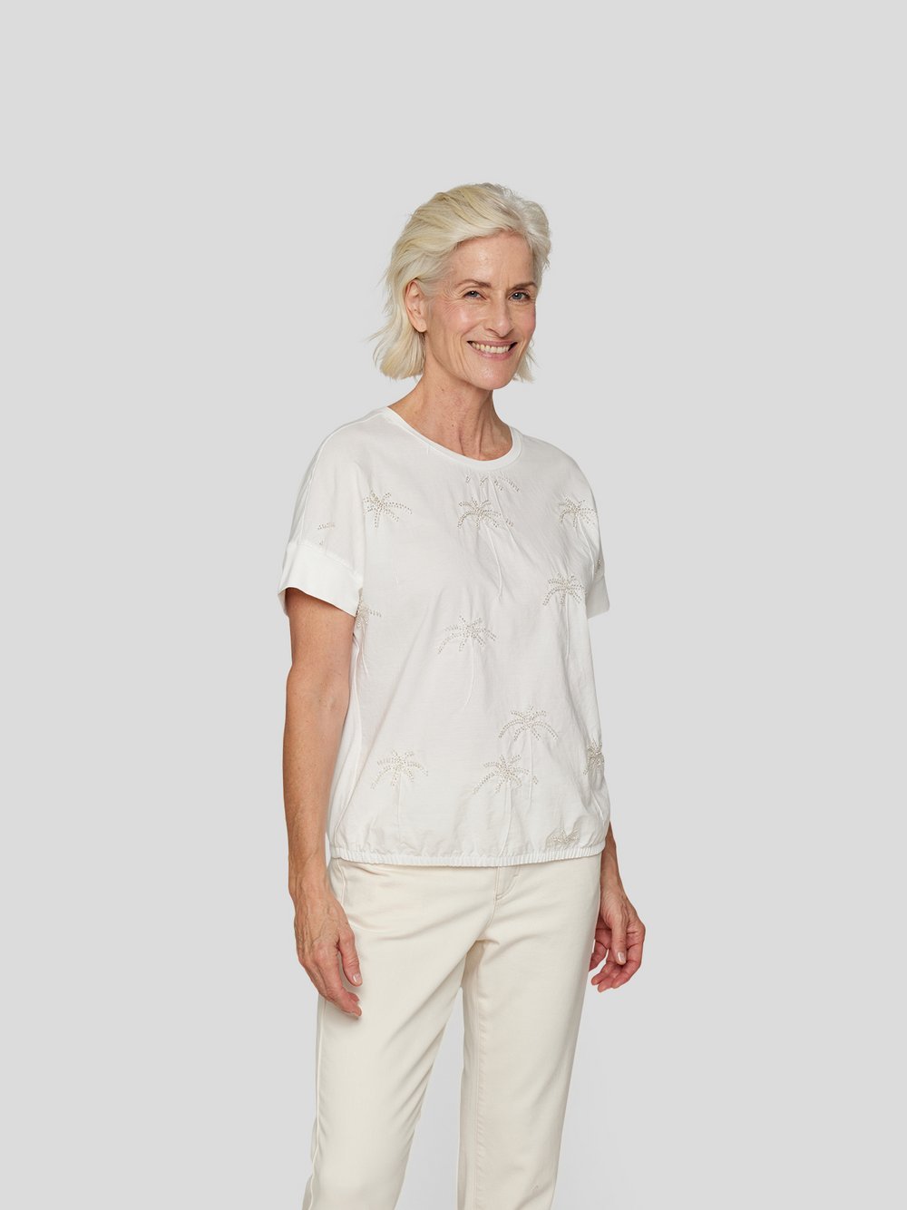 RABE T-Shirt Damen Viskose beige, 50