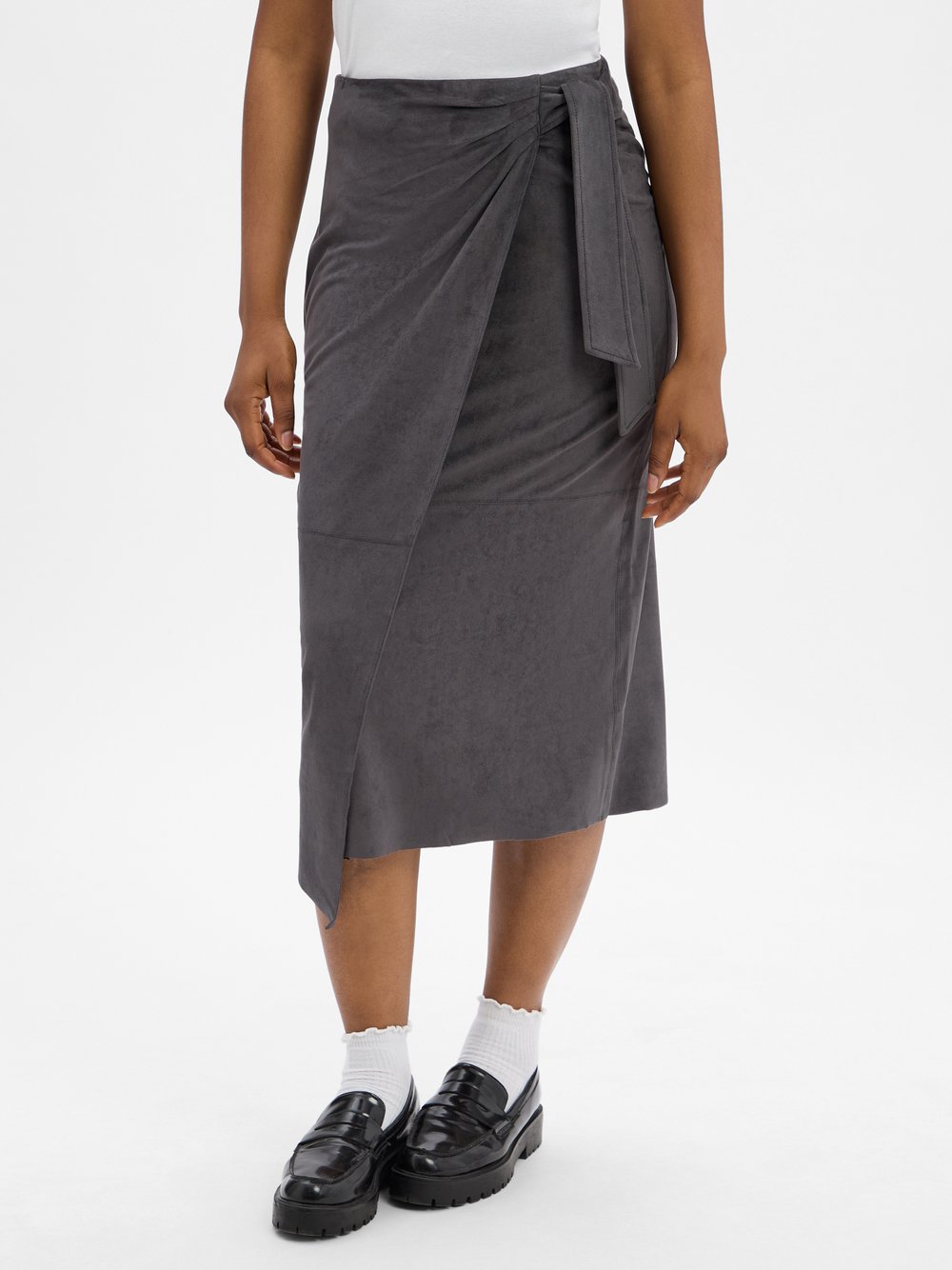 s.Oliver BLACK LABEL Midirock Damen grau, 40