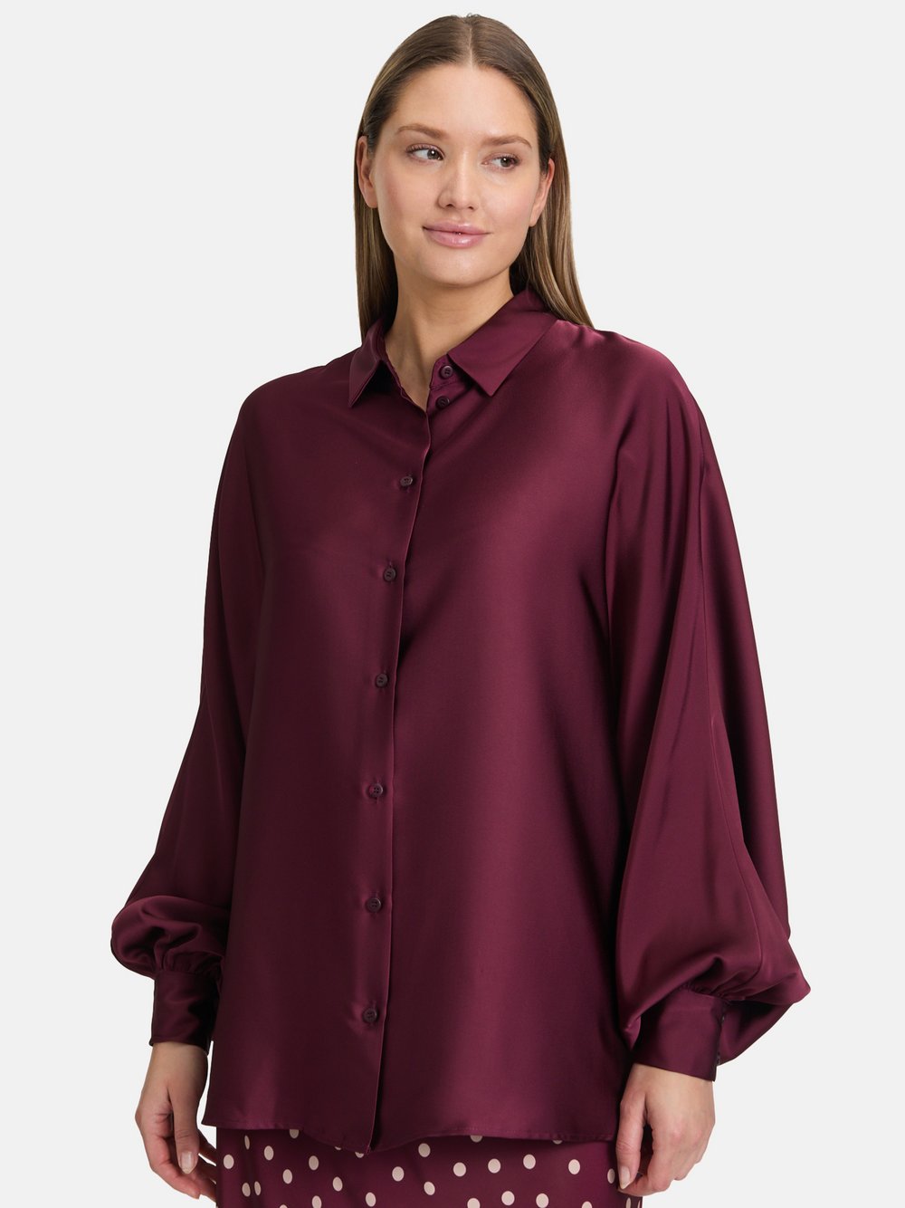 Vera Mont Satin-Bluse Damen rot, 34