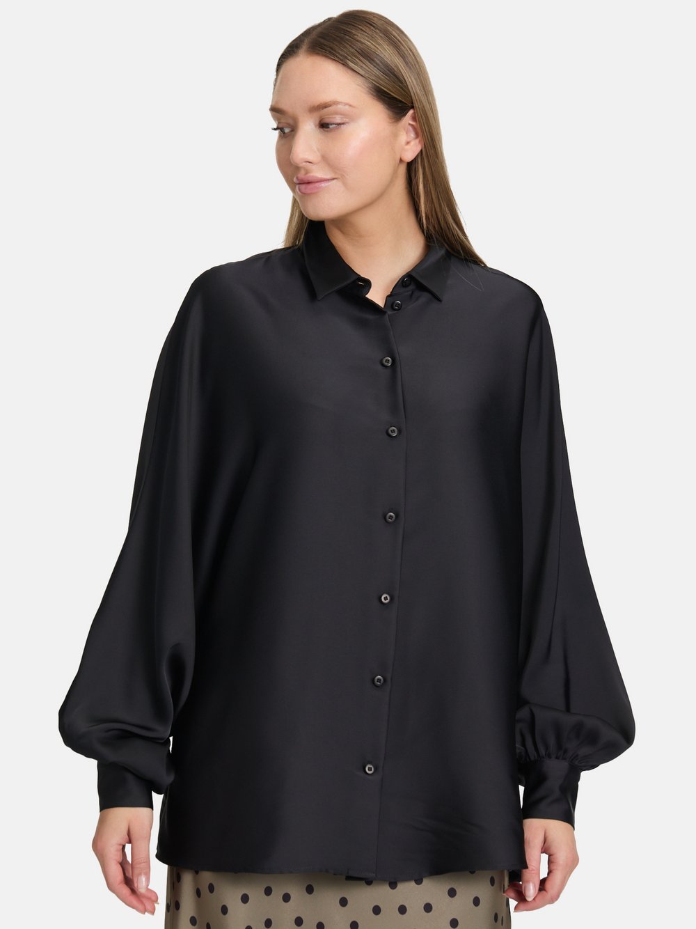 Vera Mont Satin-Bluse Damen schwarz, 36