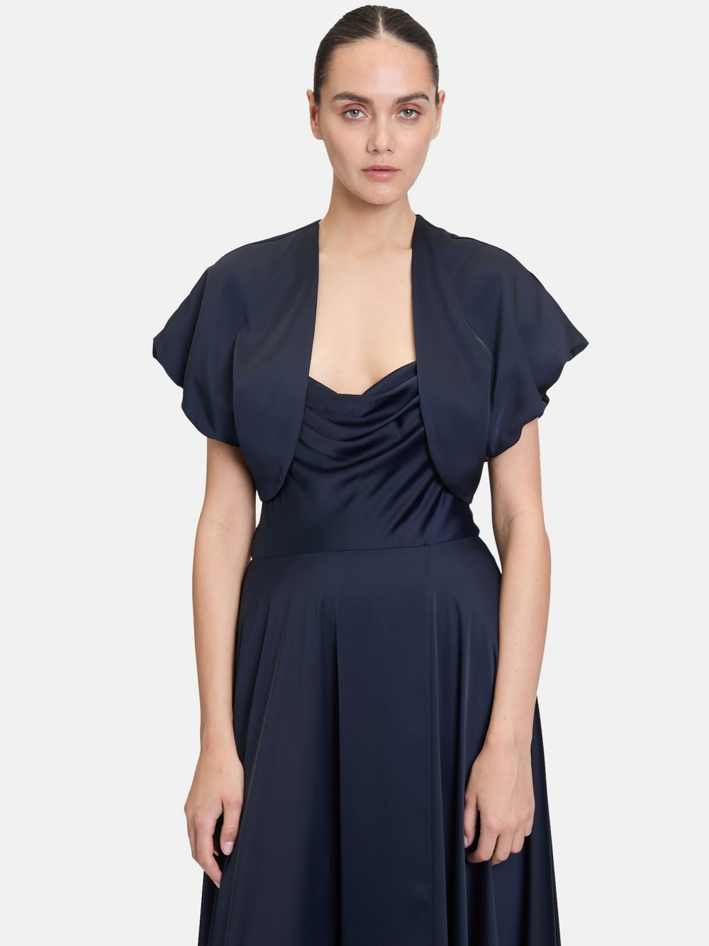 Vera Mont Bolero-Jacke Damen blau, 32