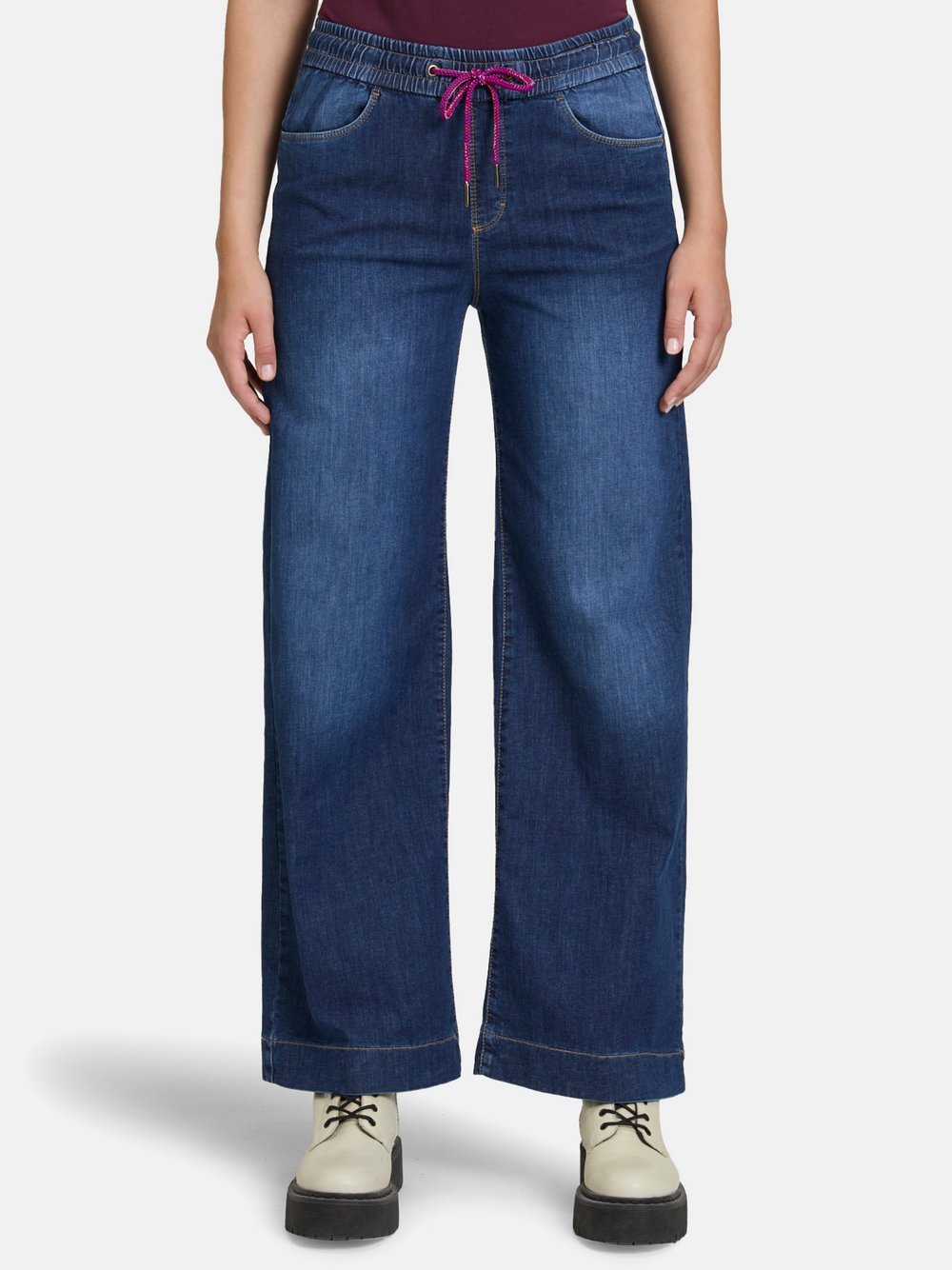 Cartoon Casual-Hose Damen Baumwolle blau, 40