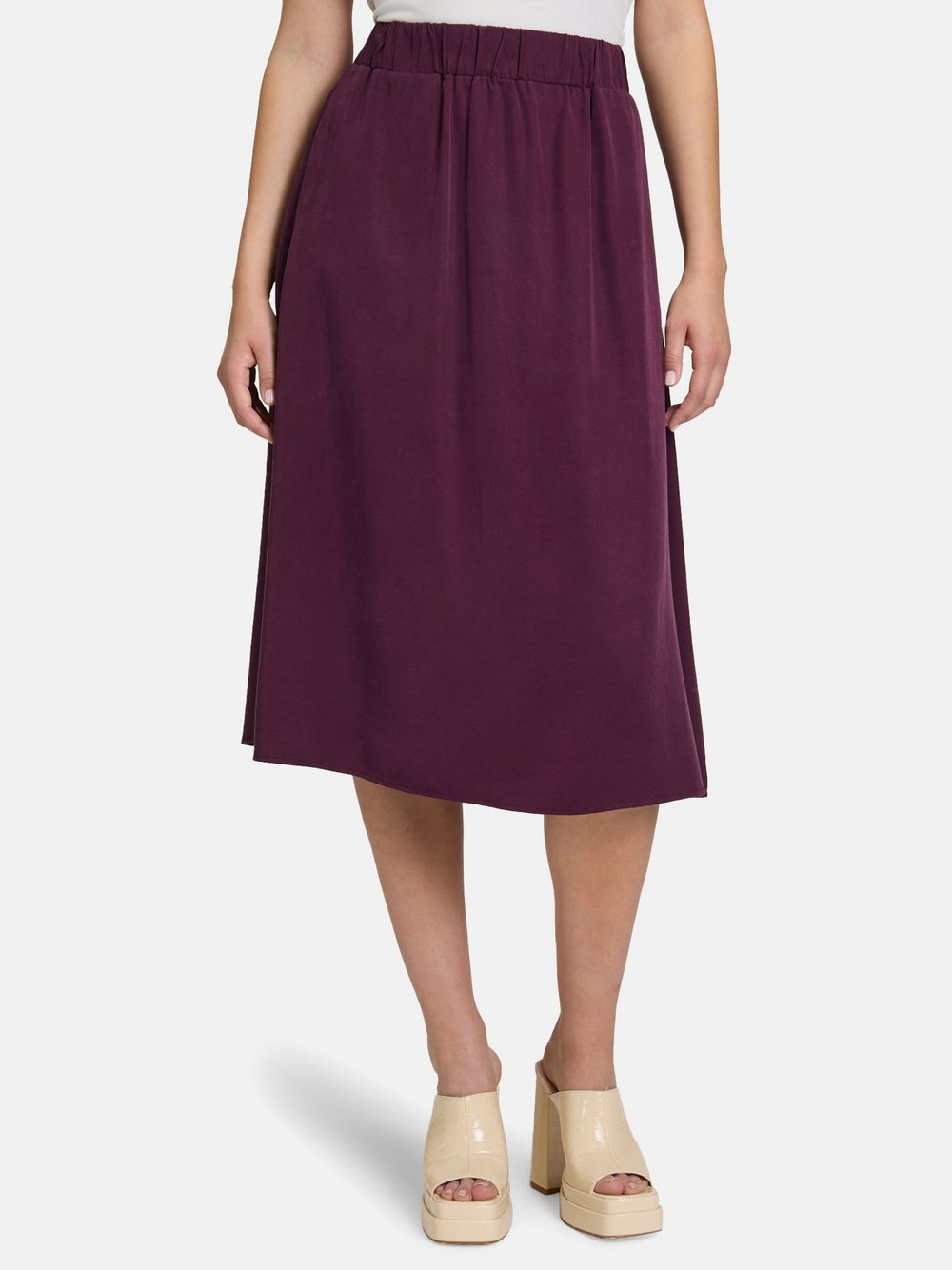 Cartoon A-Linien-Rock Damen Textil lila, 40