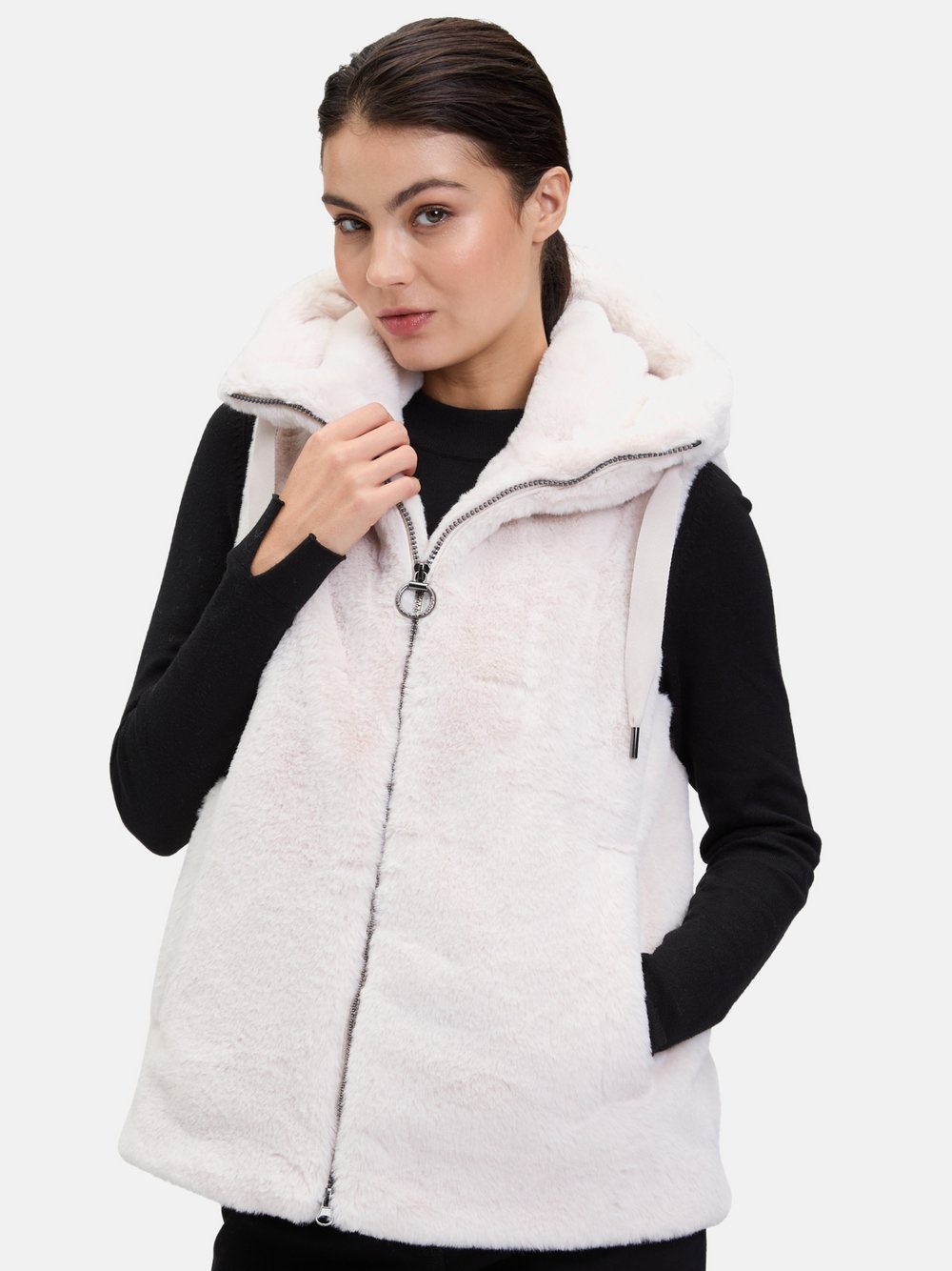 Betty Barclay Plüschweste Damen beige, 38