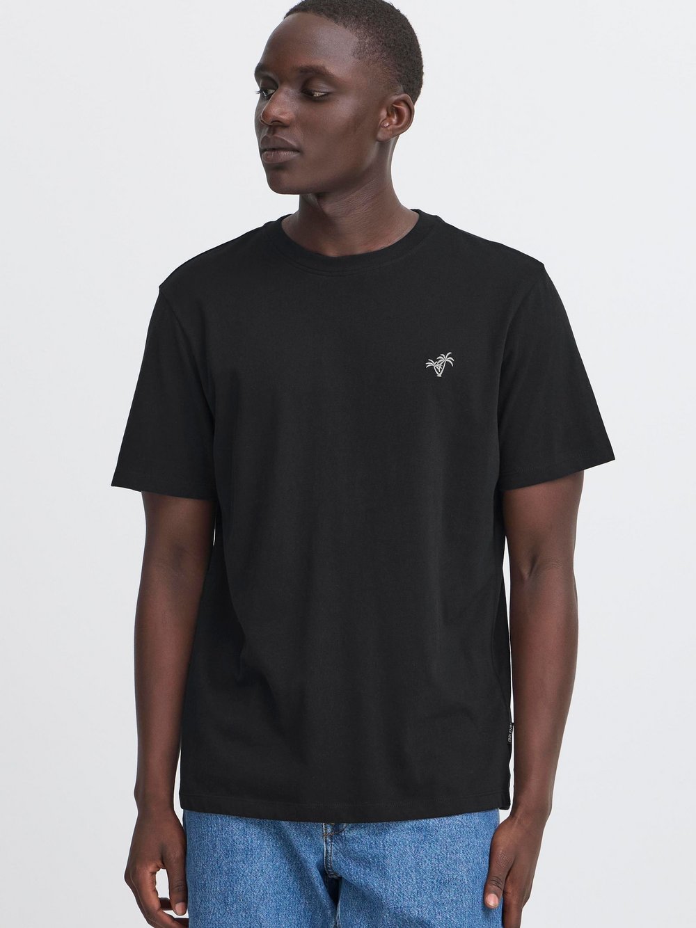 Thumbnail - BLEND Rundhalsshirt Herren Baumwolle schwarz, XL