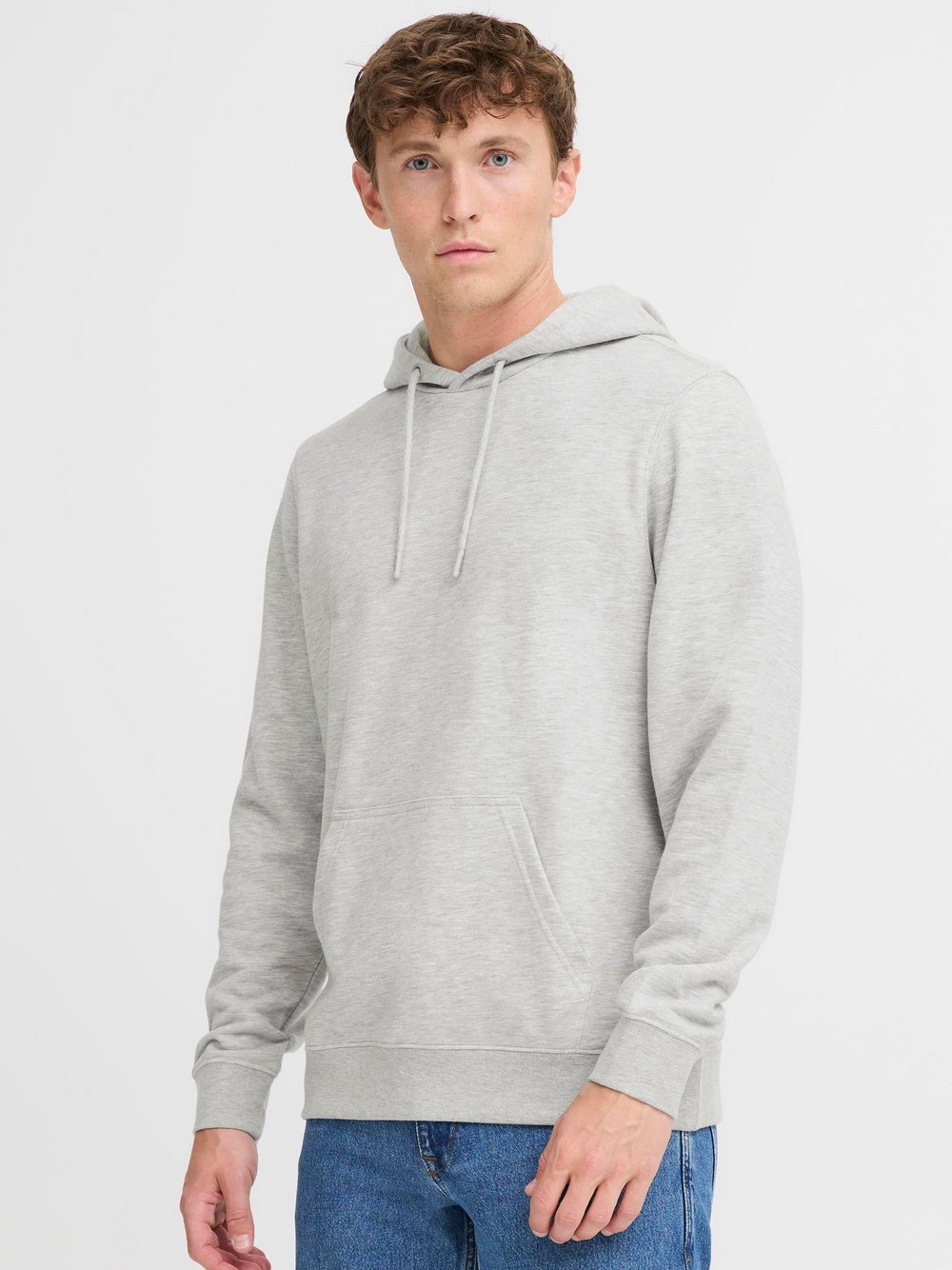 BLEND Hoodie Herren Baumwolle grau, XL