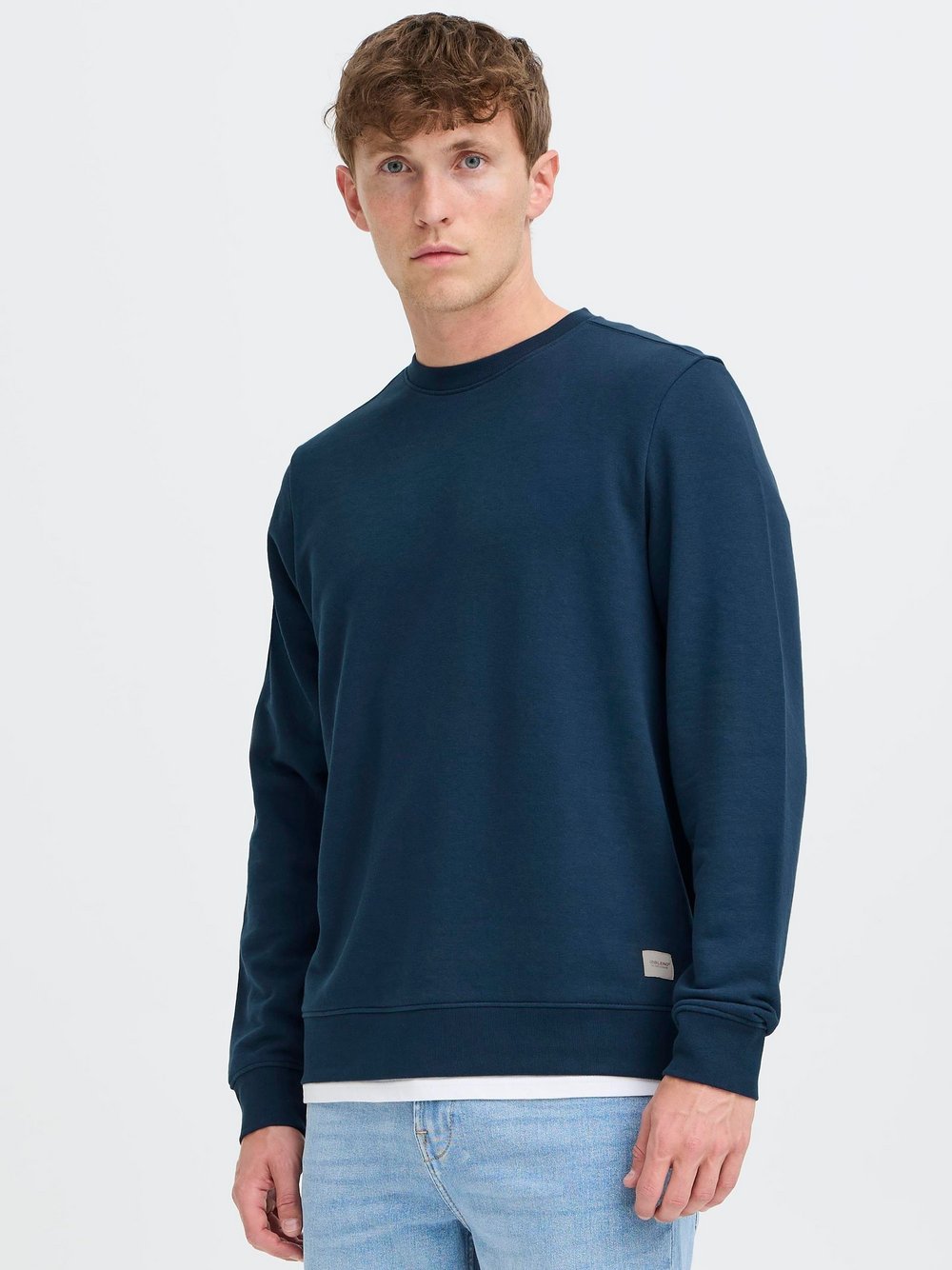Thumbnail - BLEND Sweater Herren Baumwolle blau, XXL
