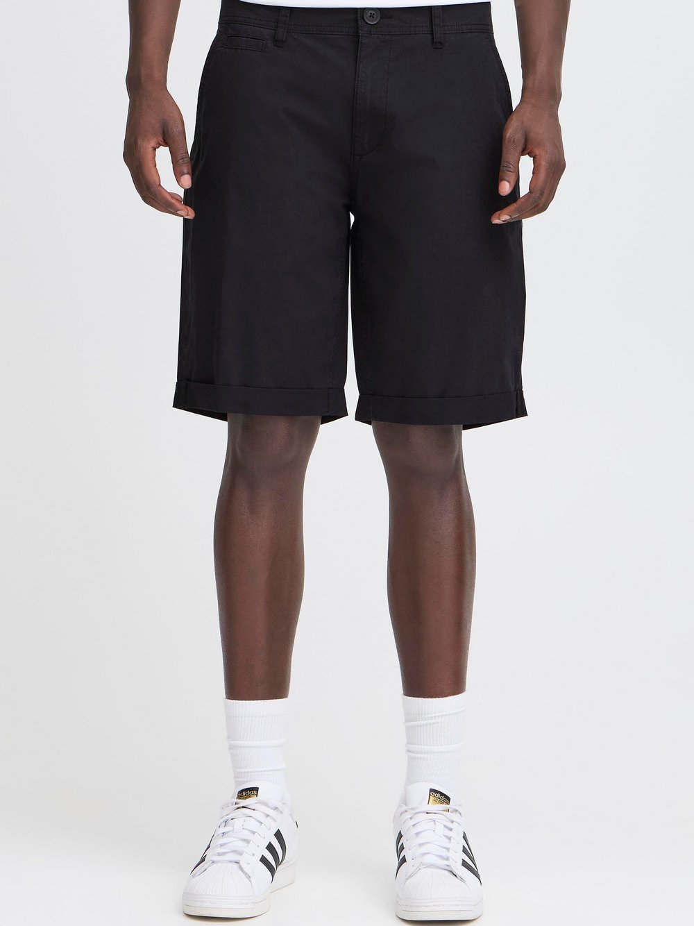 BLEND Chinoshorts Herren Baumwolle schwarz, XXXL