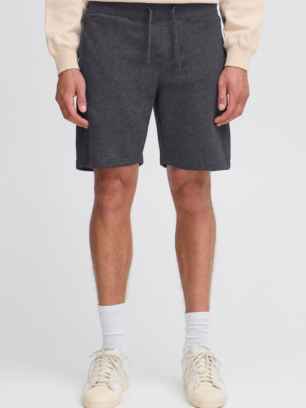 Thumbnail - Solid Sweatshorts Herren Baumwolle grau, XXL