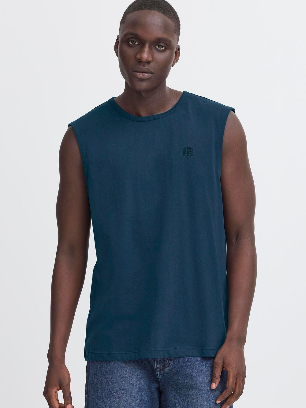 Thumbnail - BLEND Rundhalsshirt Herren Baumwolle blau, XXXL