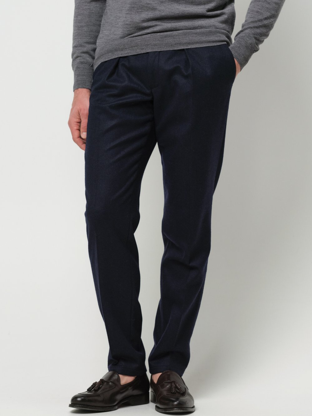 Profuomo Hose Herren Wolle blau, 52