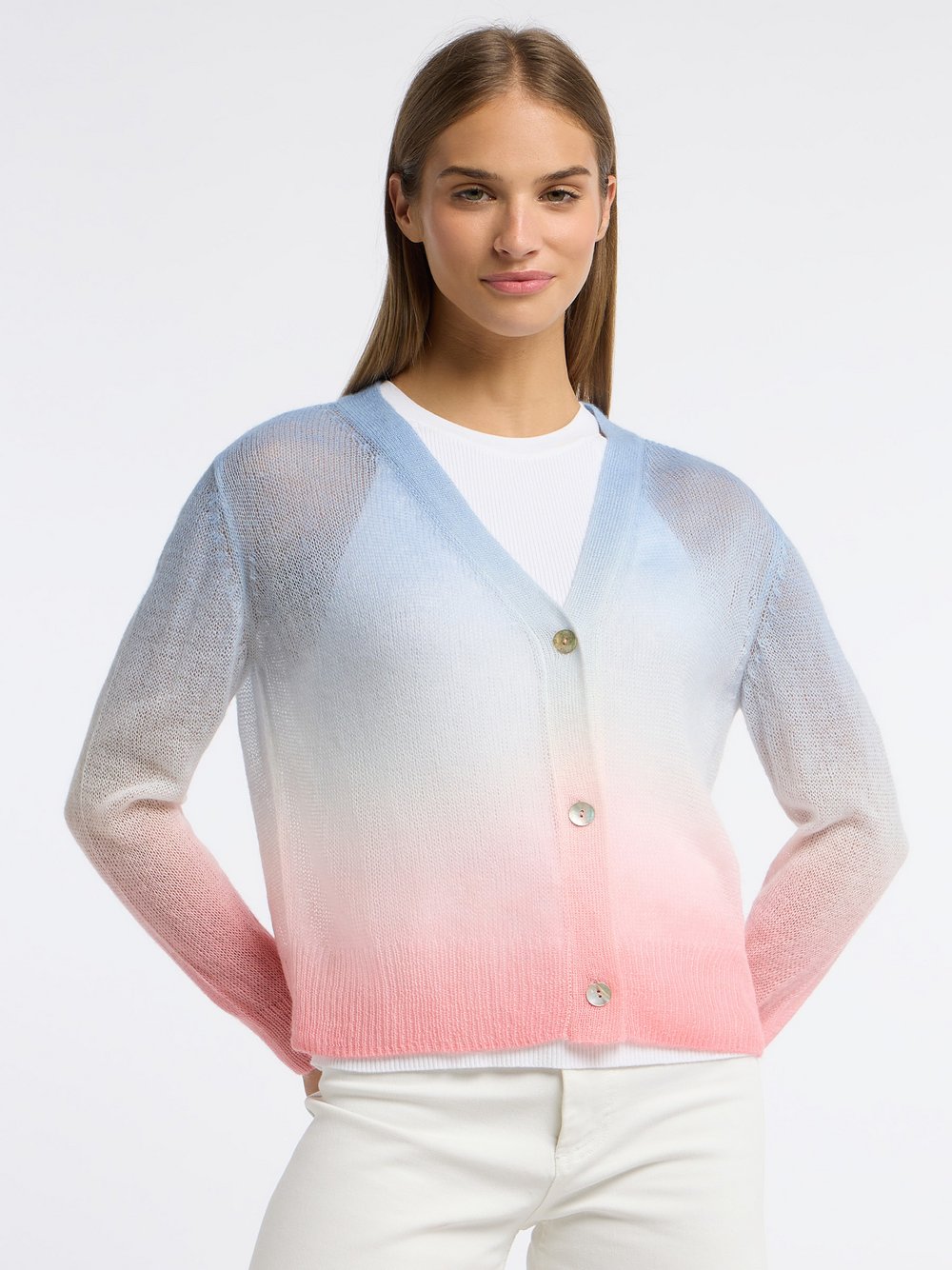 Frieda & Freddies Blouson Damen Polyamid rot gemustert, 38
