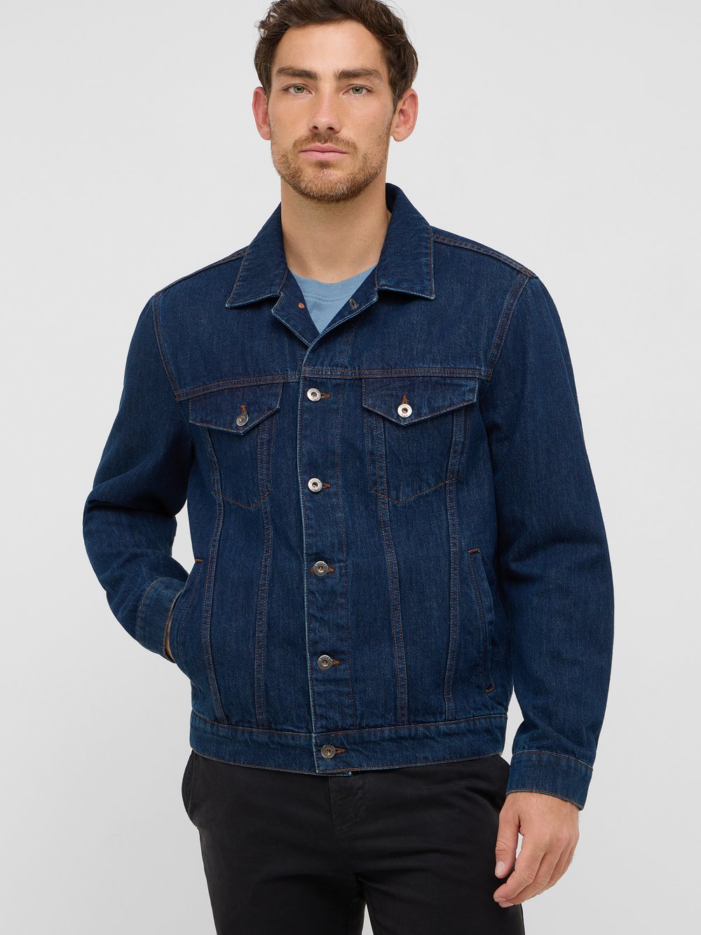 Mustang Jeansjacke Herren Baumwolle blau, M