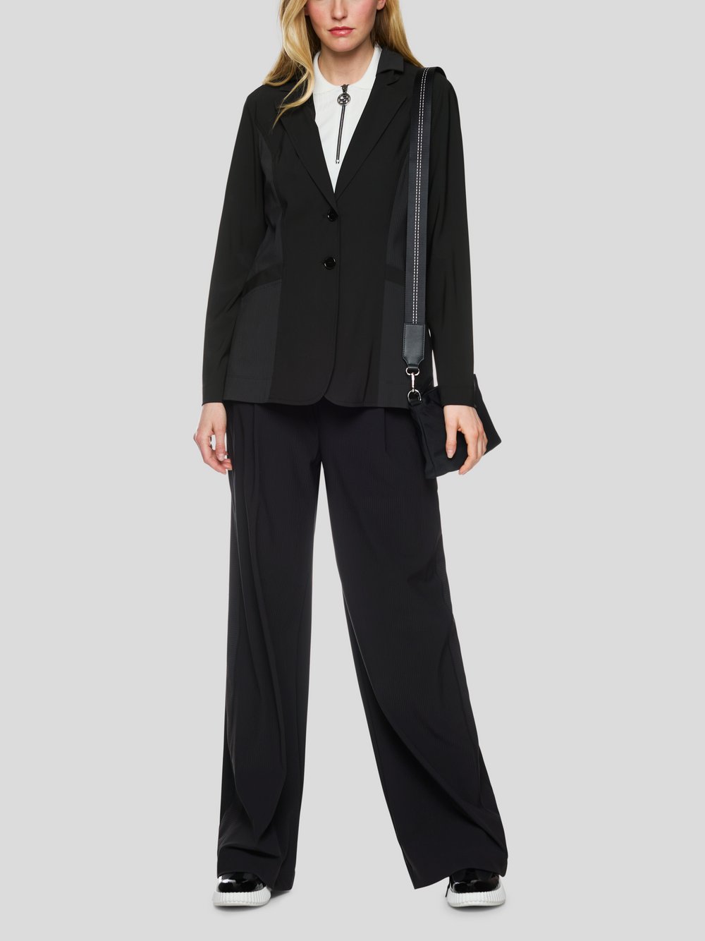 Marc Cain Blazer Damen Polyamid schwarz, 46