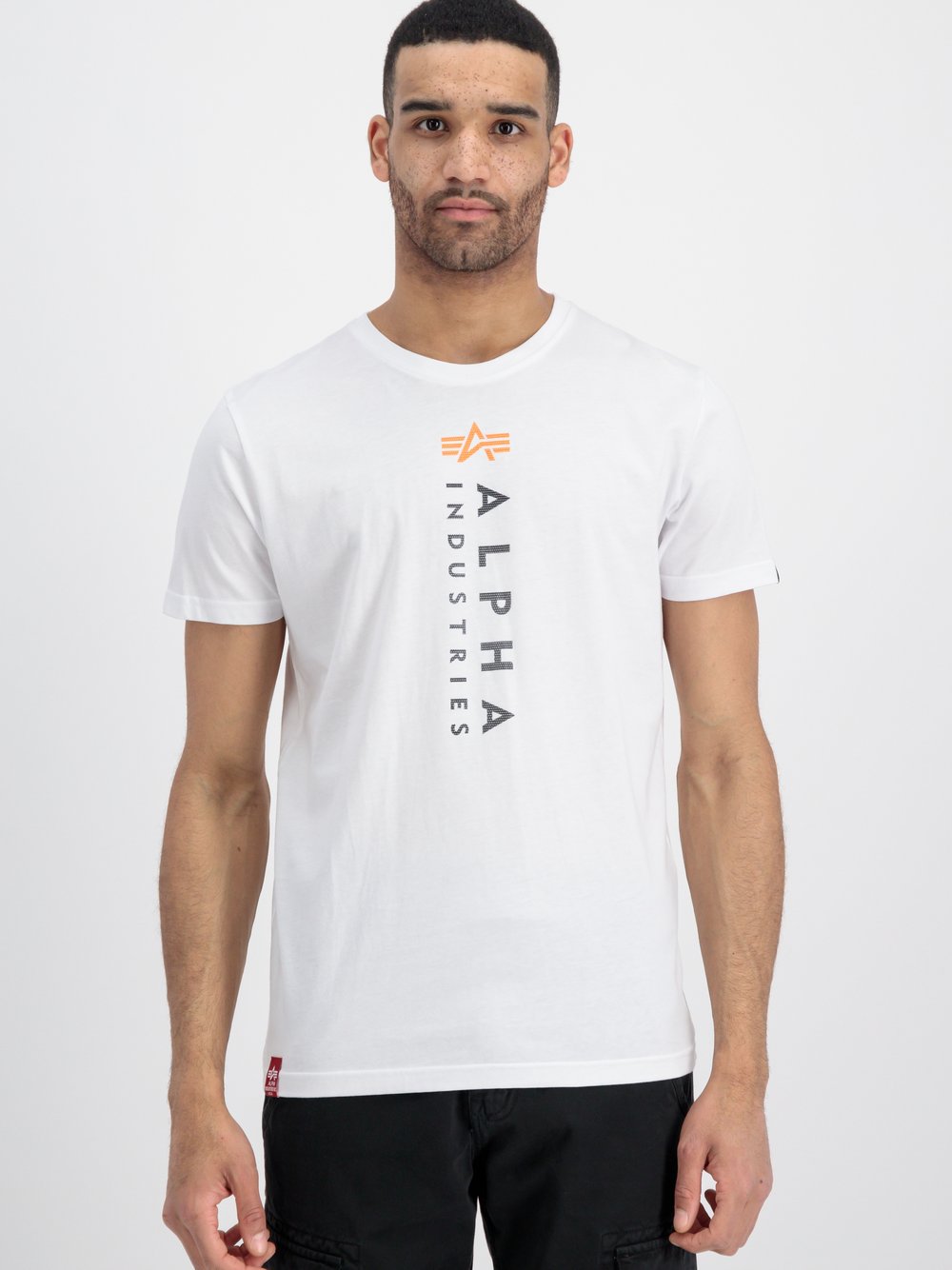 Alpha Industries T-Shirt Herren Baumwolle weiß bedruckt, M