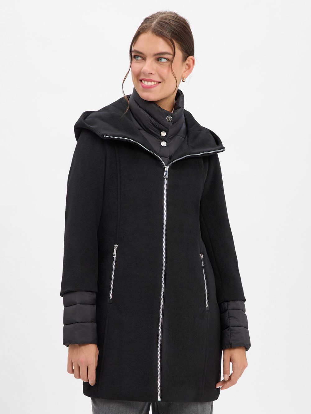 s.Oliver Kurzmantel Damen schwarz, 40
