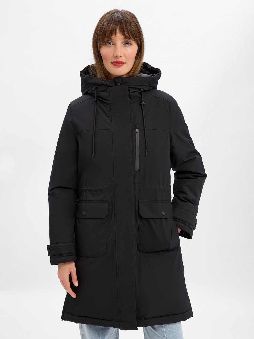 s.Oliver Kurzmantel Damen schwarz, 46