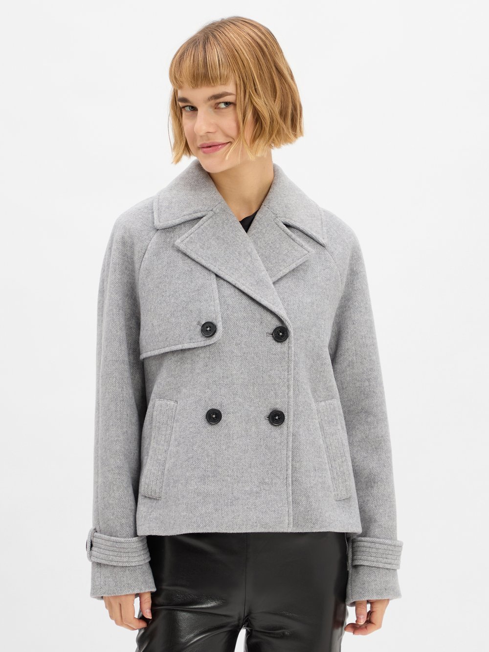 s.Oliver Wolljacke Damen grau meliert, 42