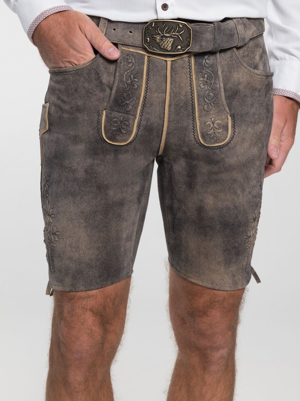 Spieth & Wenksy Lederhose Herren braun, 56