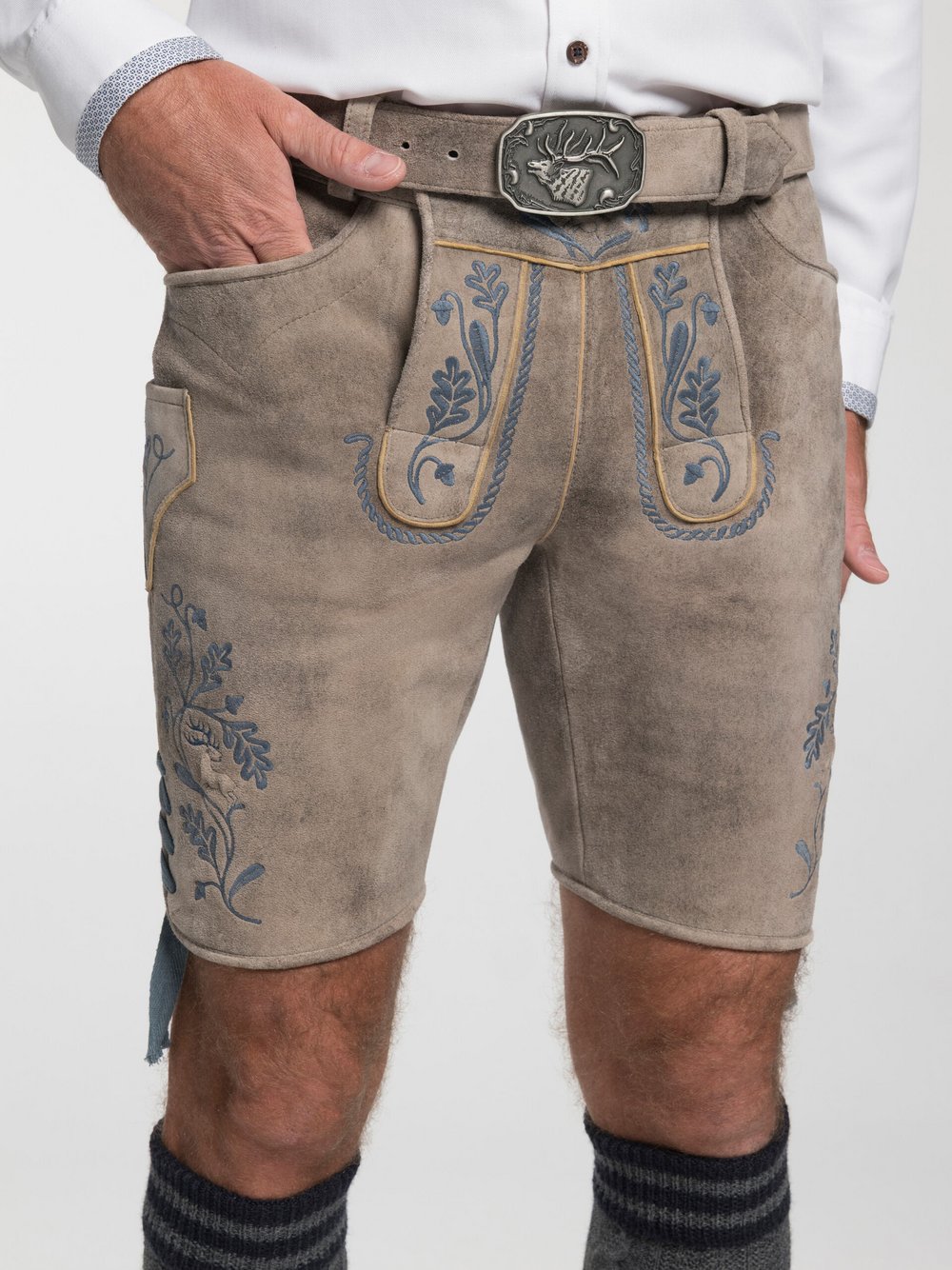 Spieth & Wenksy Lederhose Herren braun, 54
