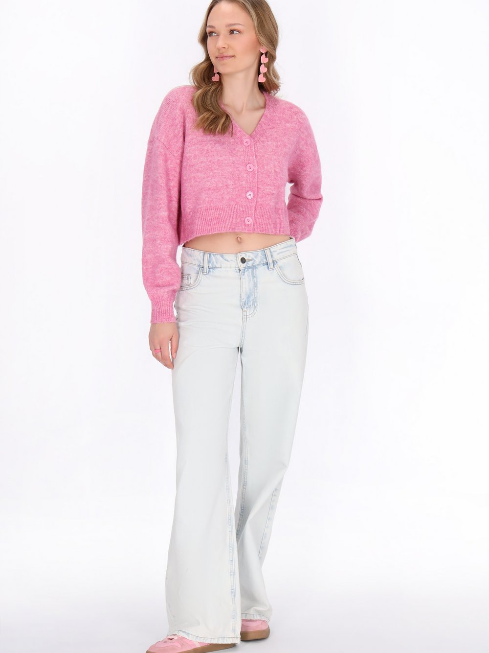 MyMo Strickjacke Damen rosa, XS/S