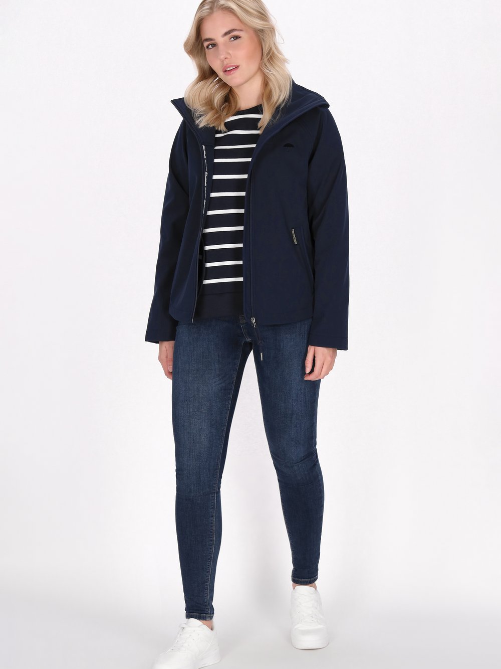 Schmuddelwedda Softshelljacke Damen blau, XXL