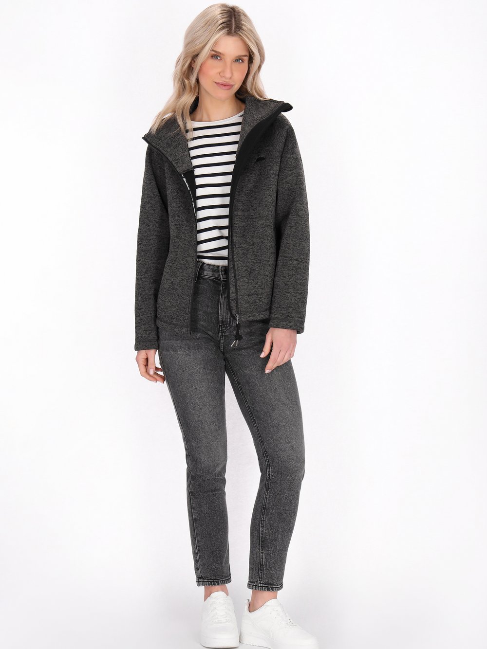 Schmuddelwedda Jacke Damen grau, S