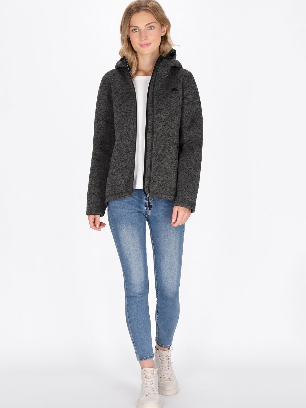 Schmuddelwedda Jacke Damen grau, L