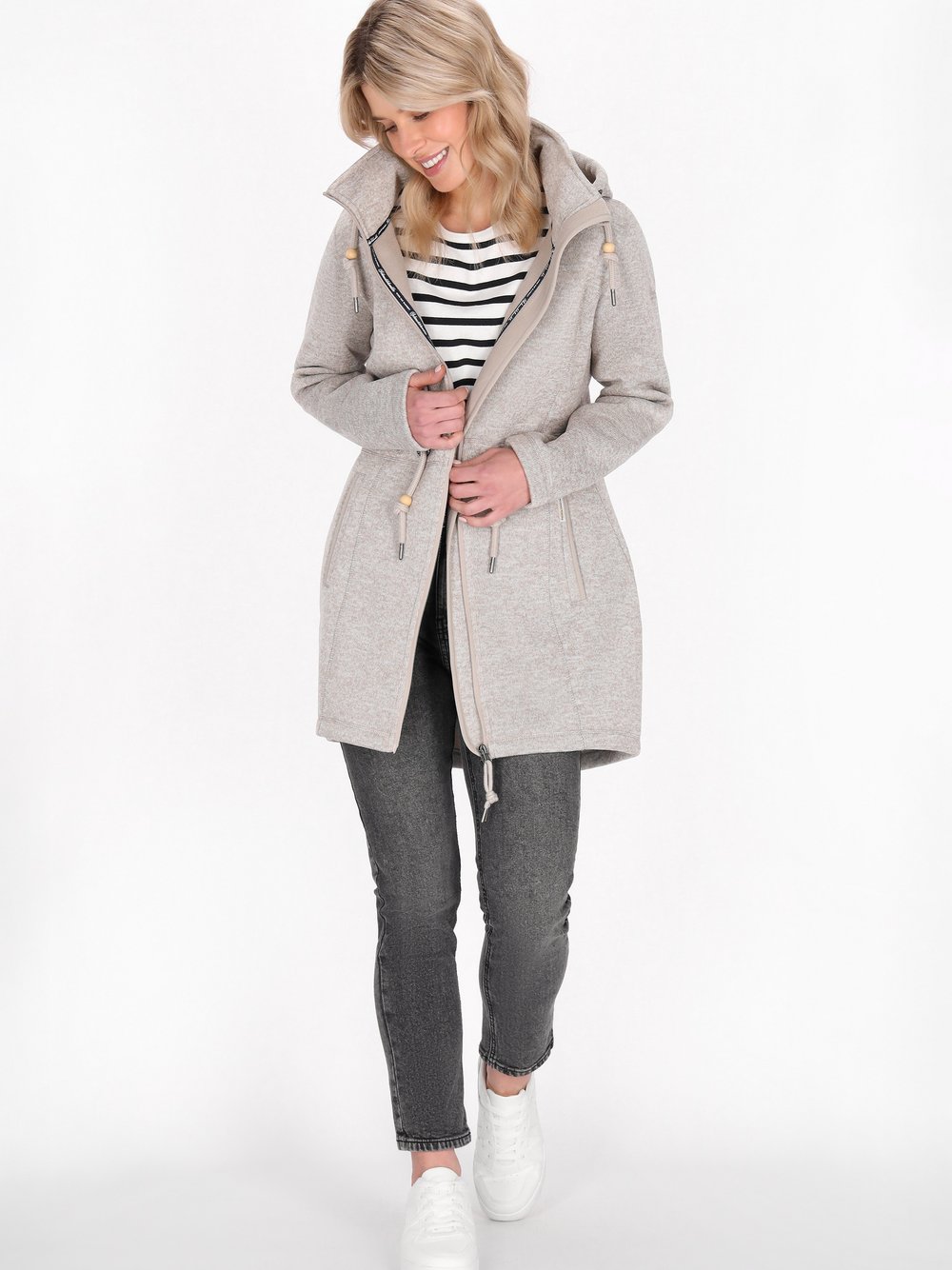 Schmuddelwedda Jacke Damen beige, L