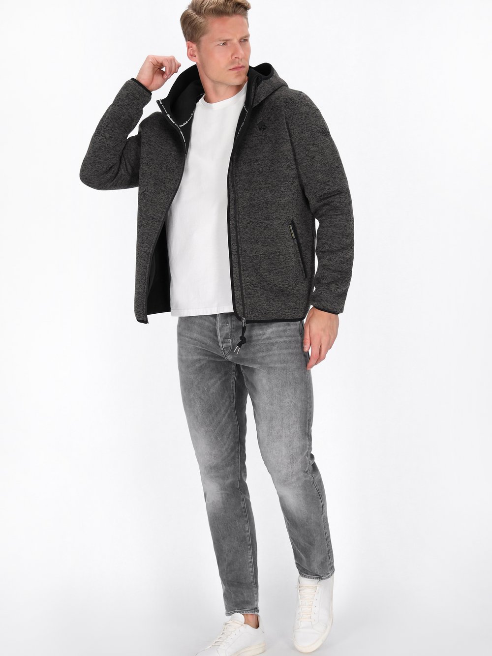 Schmuddelwedda Jacke Herren grau, L