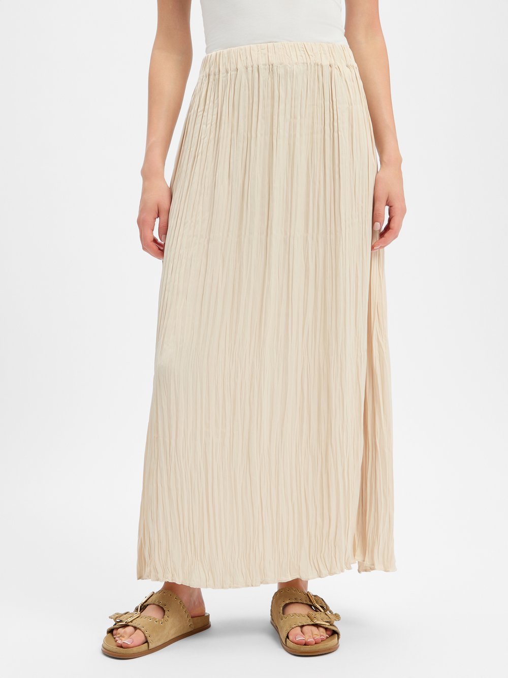 VAN GRAAF Nümph Damen Sand Faltenrock Beige, Größe 44