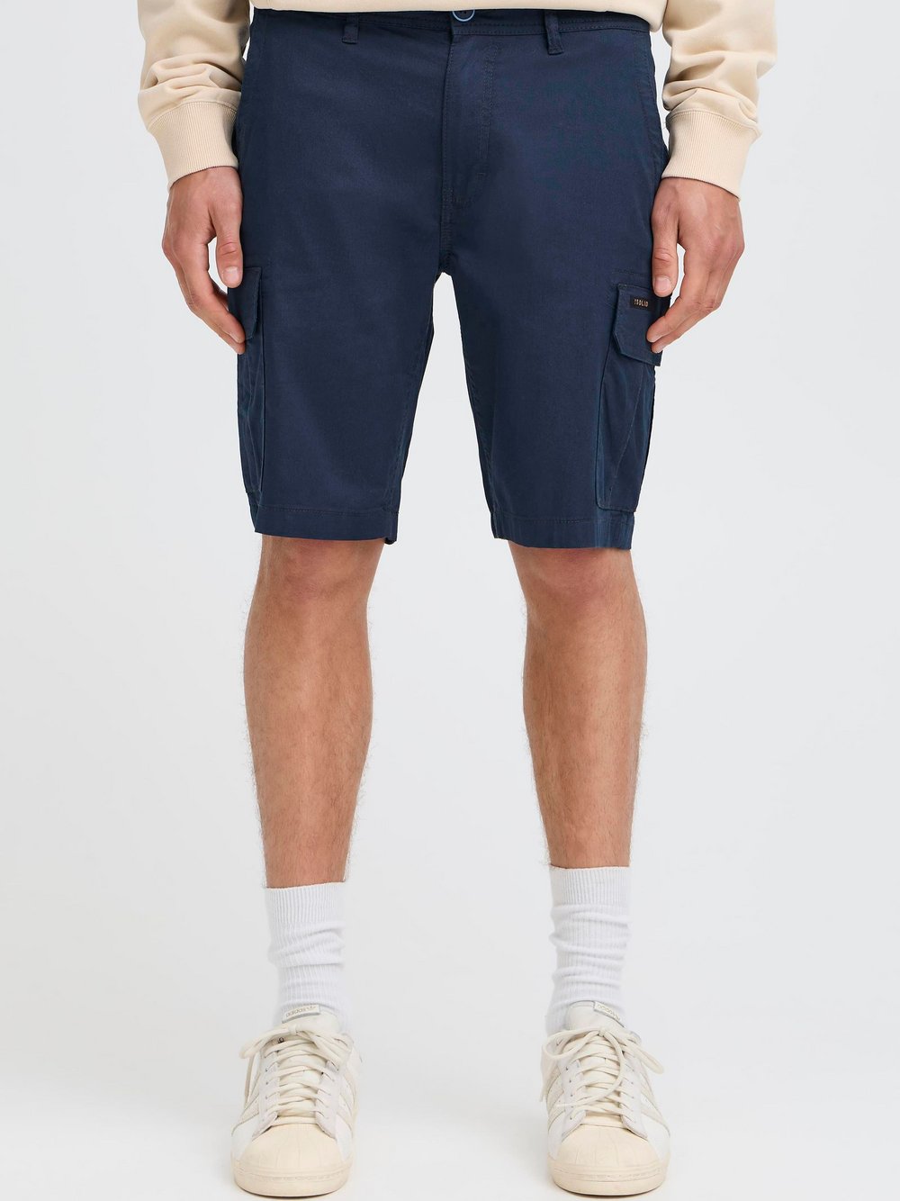 Solid Cargoshorts Herren Baumwolle blau, XXL