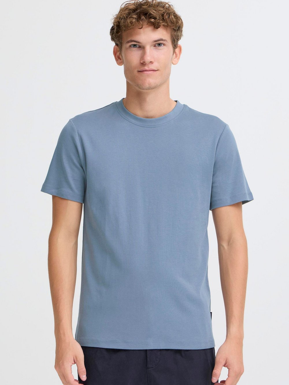 CASUAL FRIDAY Rundhalsshirt Herren Baumwolle blau, XXL