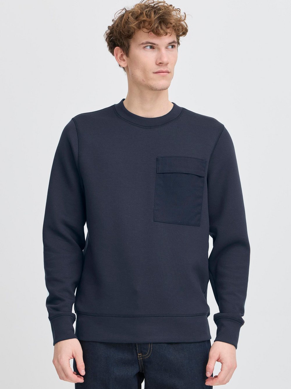 Thumbnail - CASUAL FRIDAY Sweater Herren Viskose blau, M