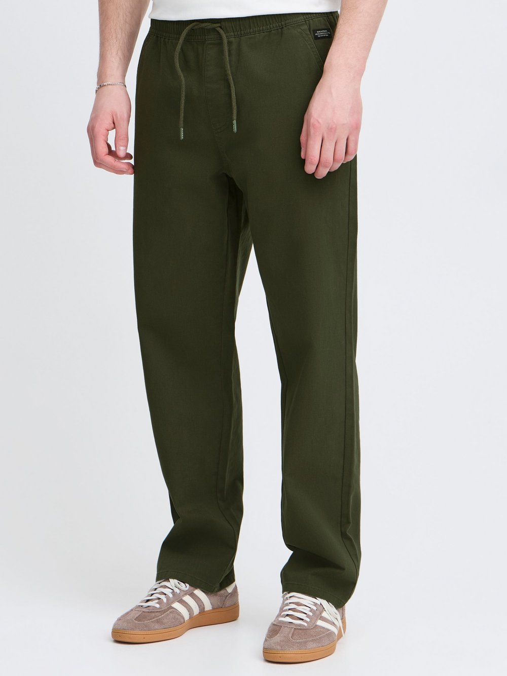 Thumbnail - BLEND Chinohose Herren Baumwolle grün, L