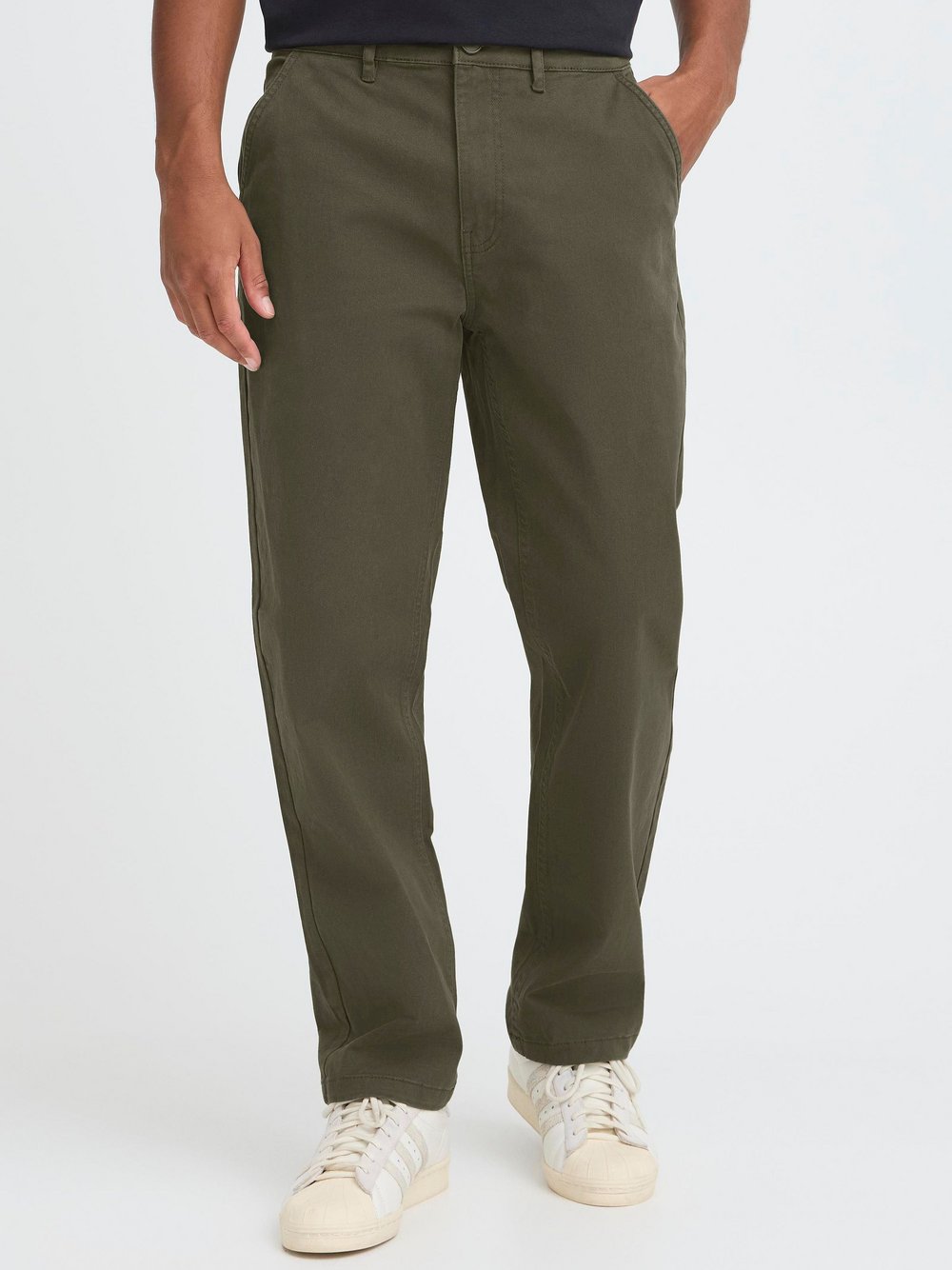 BLEND Chinohose Herren Baumwolle grün, 30-32