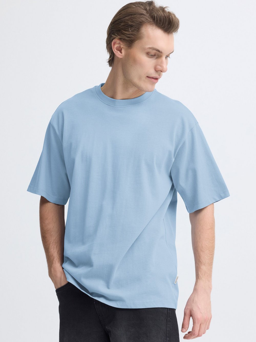 Thumbnail - BLEND T-Shirt Herren Baumwolle blau, XL