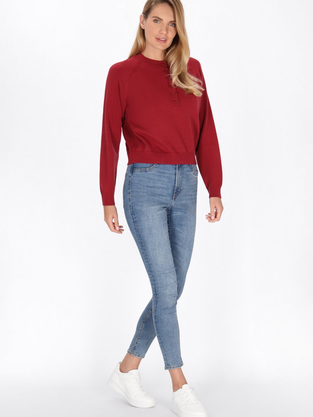 Usha Pullover Damen Viskose rot, XL/XXL