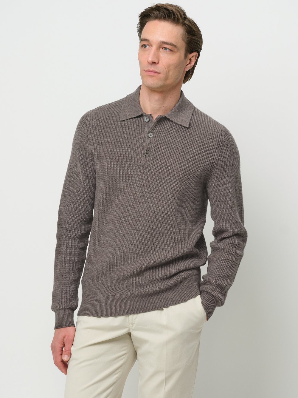 Profuomo Poloshirt Herren braun, L