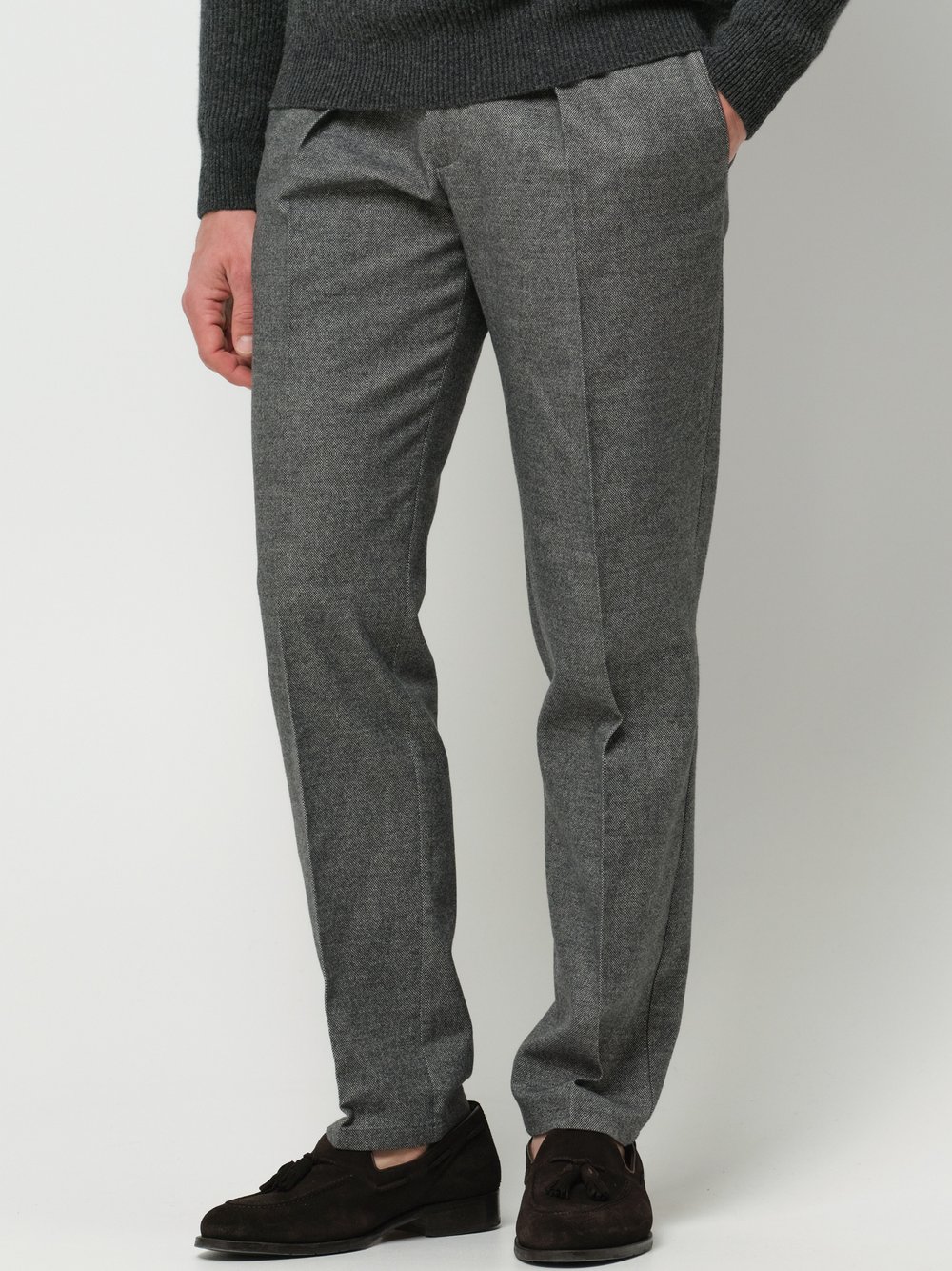 Profuomo Hose Herren Baumwolle grau, 50